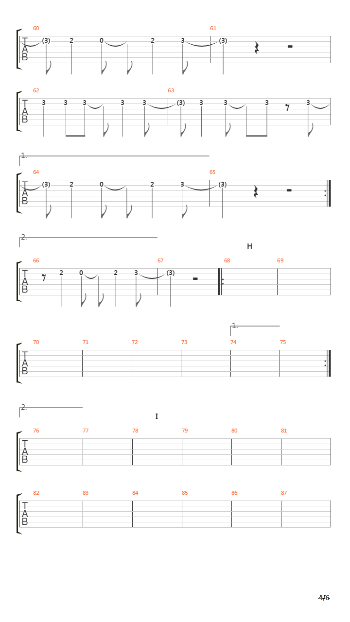 Nocturne No9吉他谱