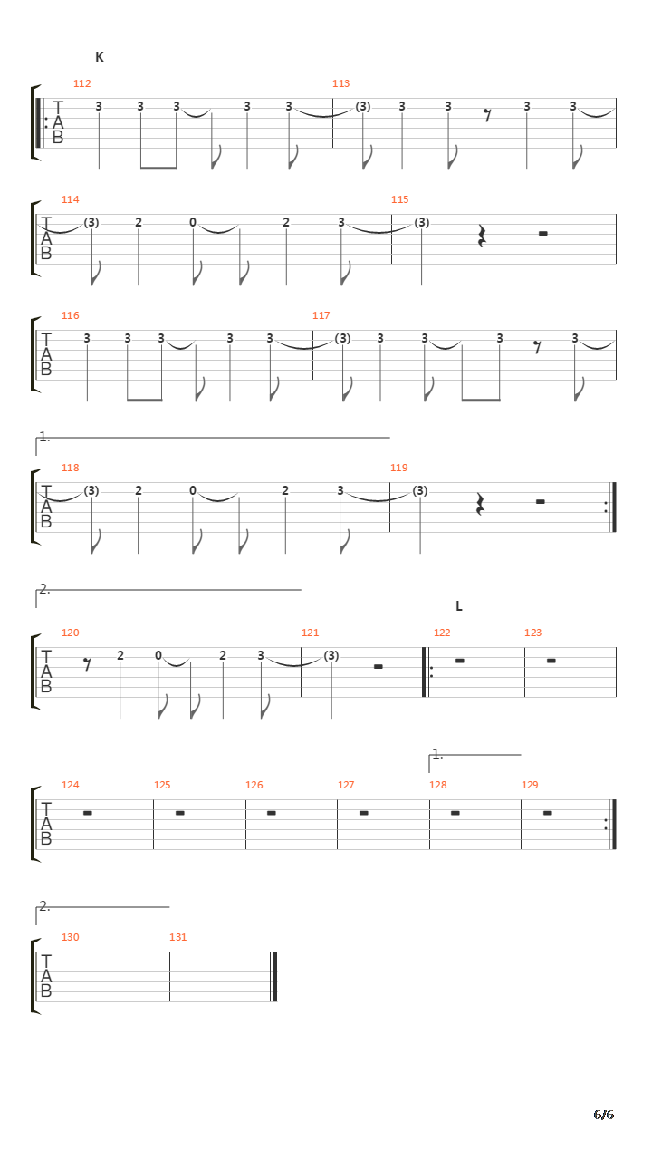 Nocturne No9吉他谱