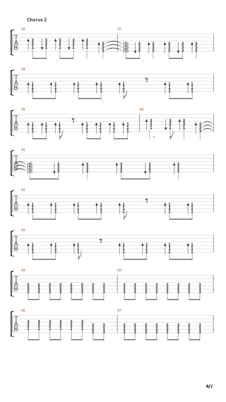 Take Me Down吉他谱