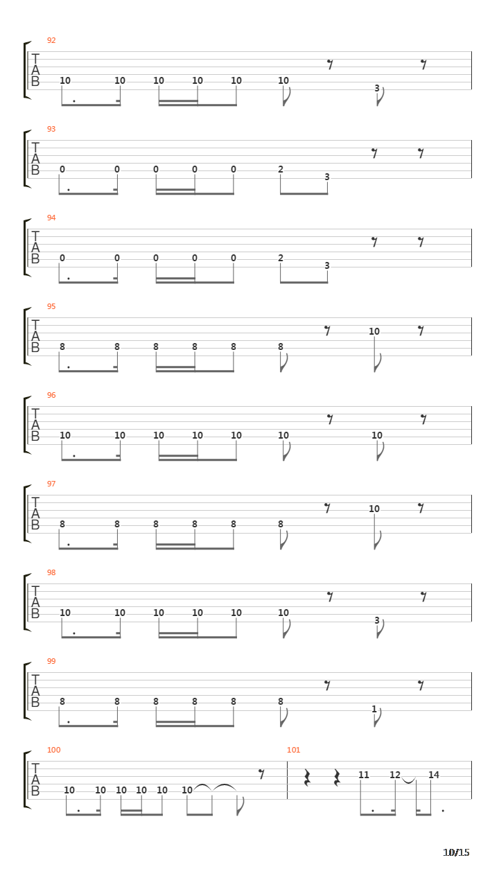 Pillar Of Fire吉他谱