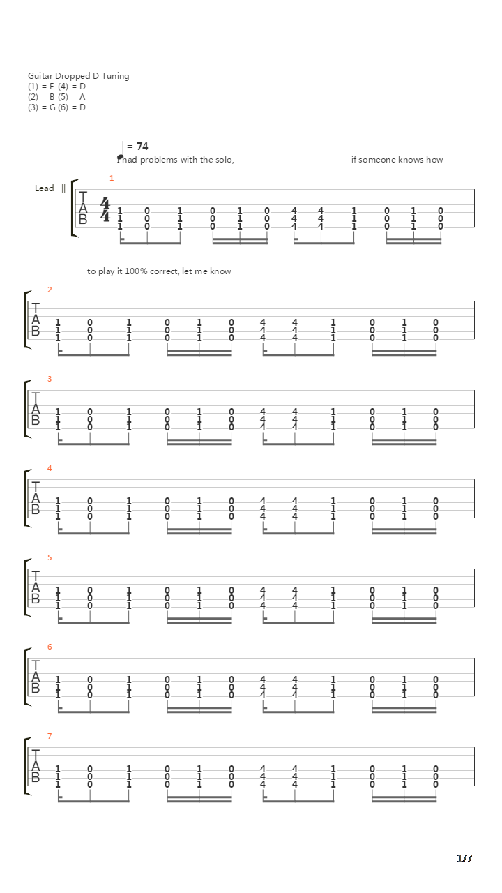 Multiple Counts Of Murder吉他谱