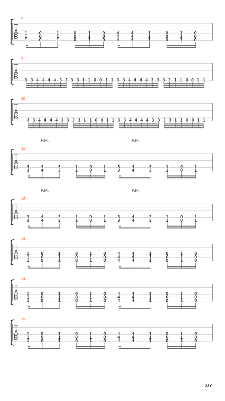 Multiple Counts Of Murder吉他谱