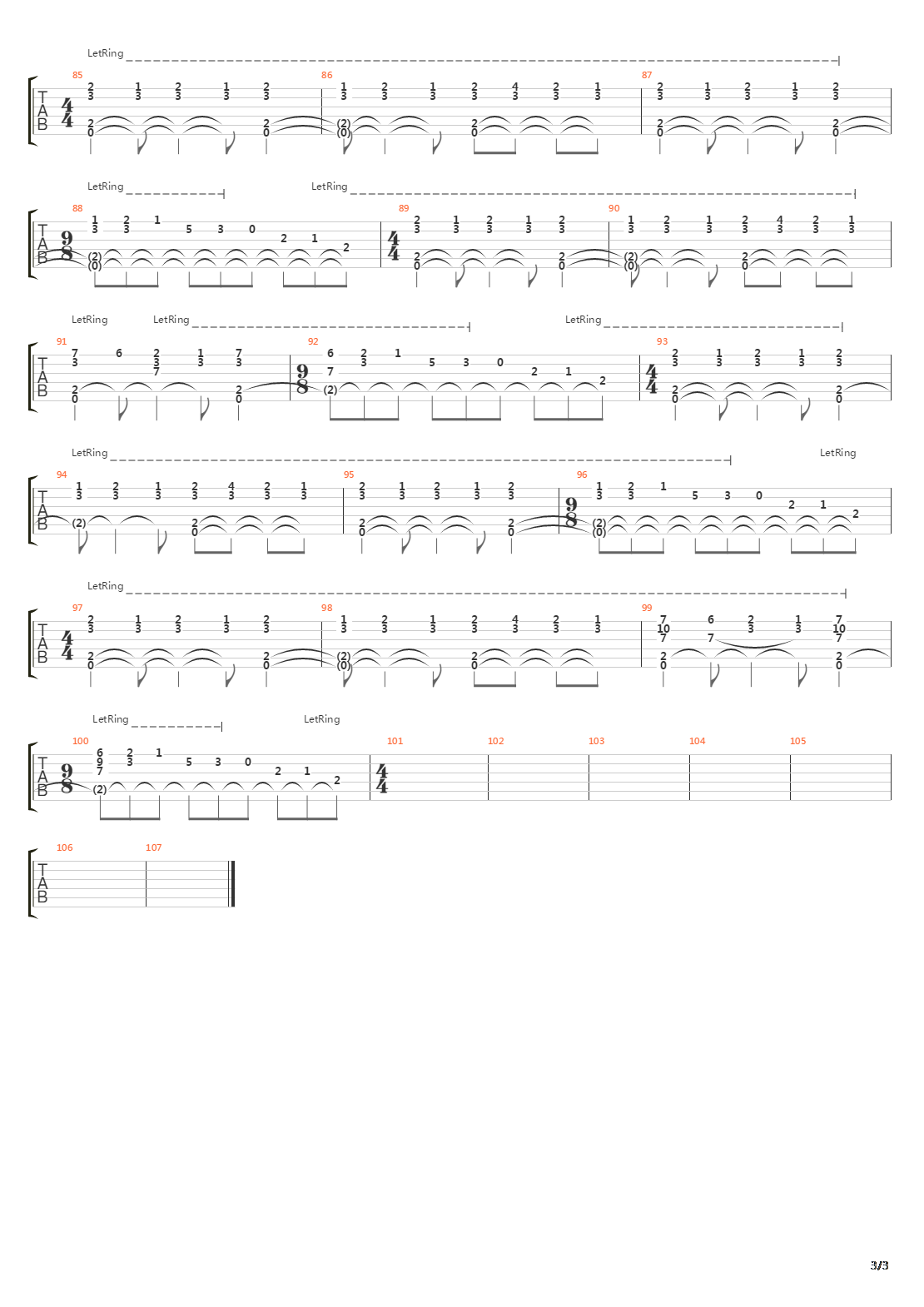 Falling In Between吉他谱