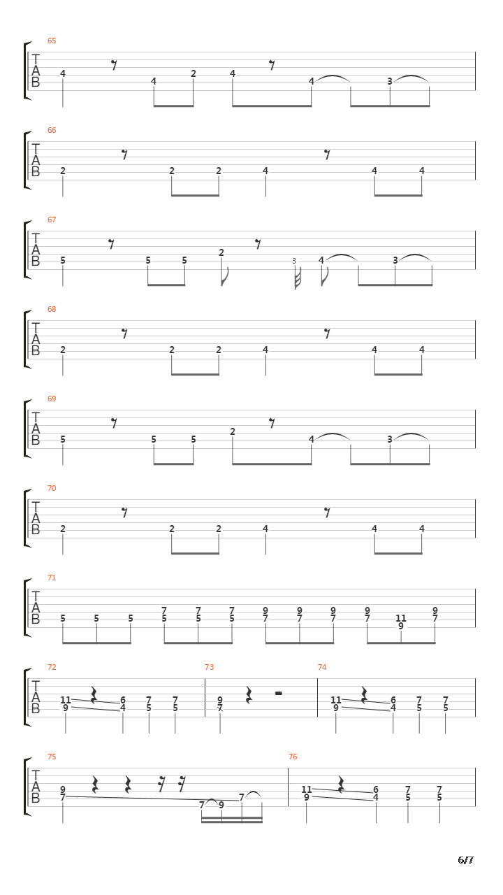 Hold The Line吉他谱