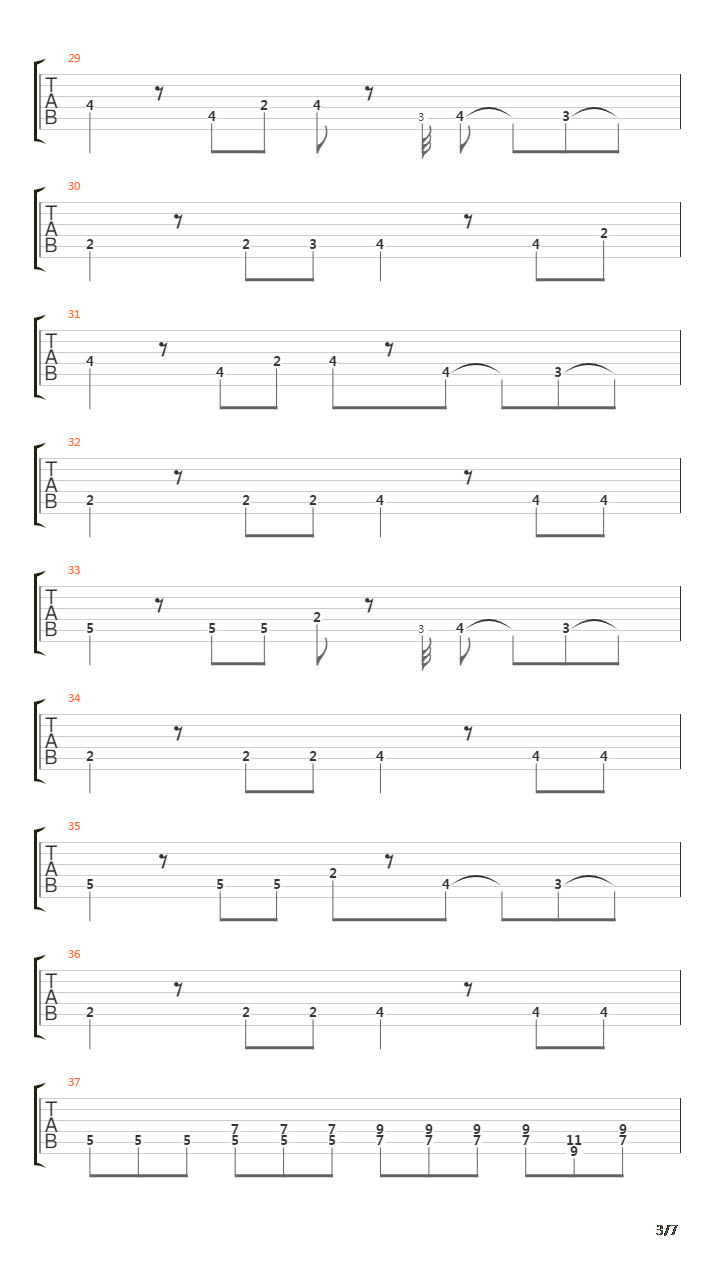 Hold The Line吉他谱