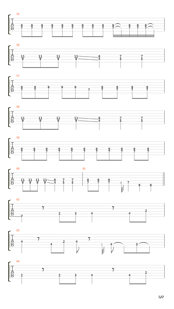 Hold The Line吉他谱