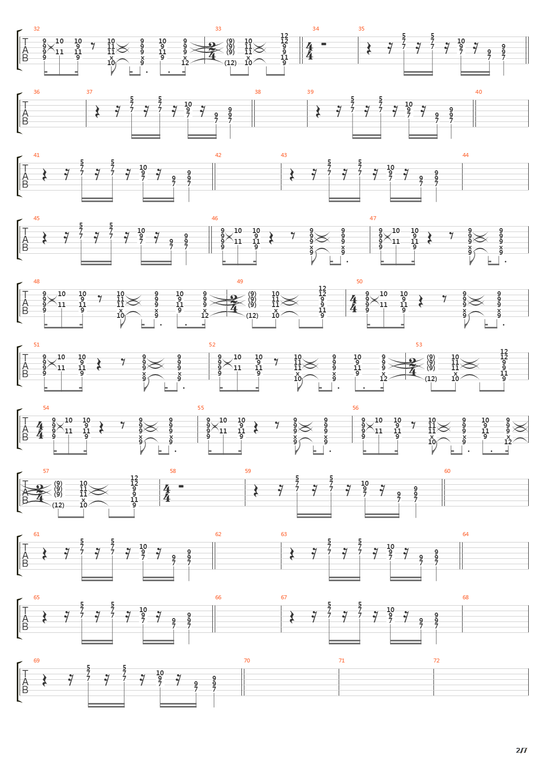 Hydra吉他谱