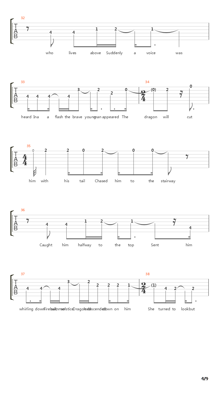 Hydra吉他谱