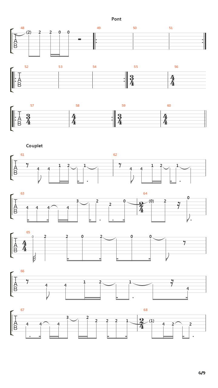 Hydra吉他谱