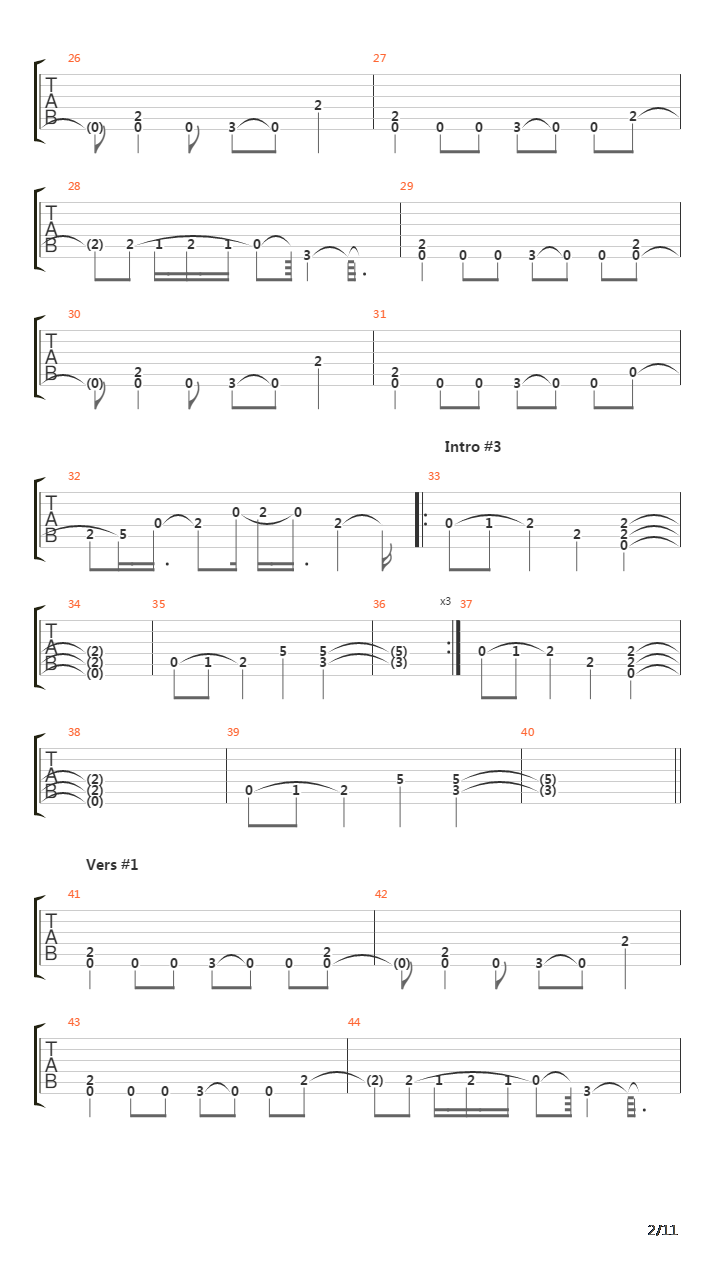 Vanishing Lessons吉他谱