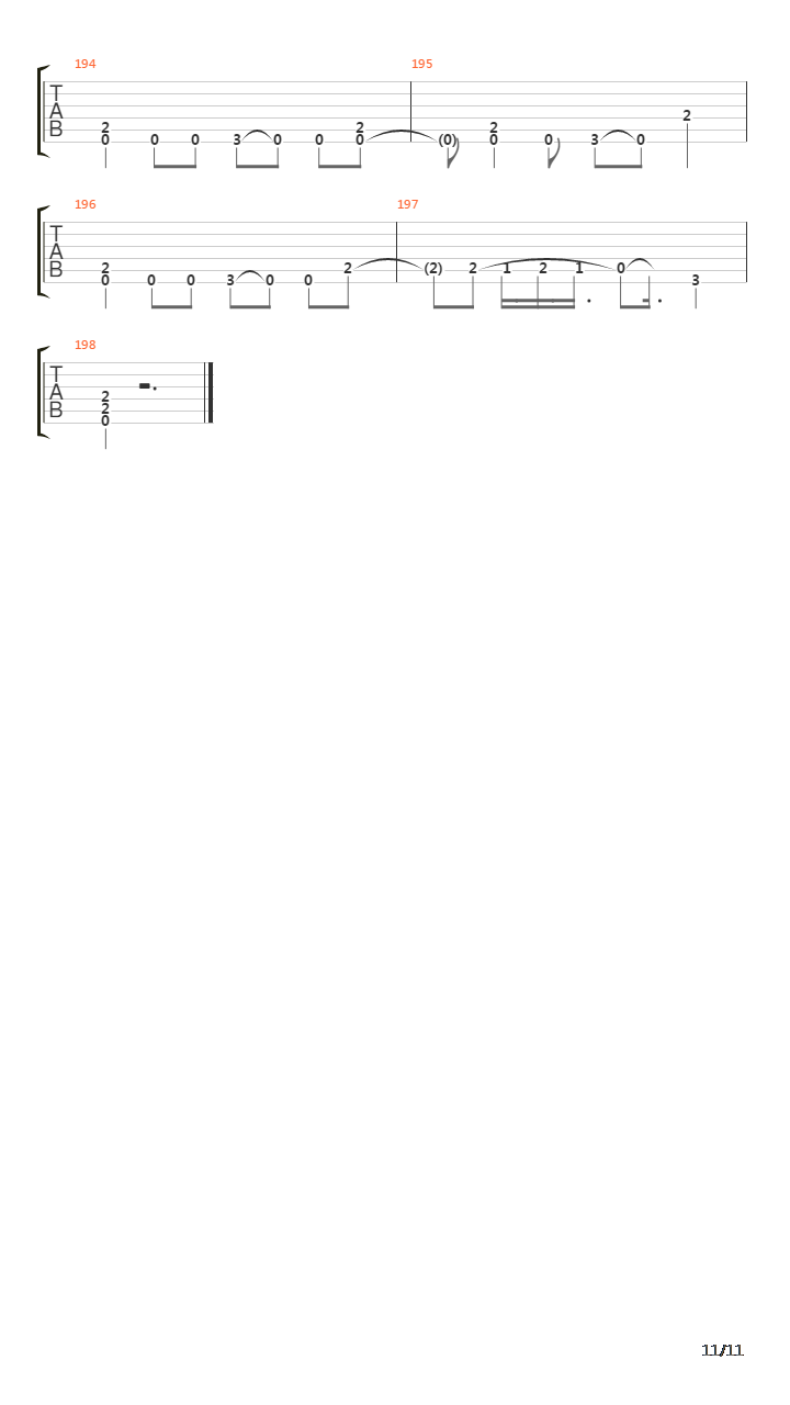 Vanishing Lessons吉他谱