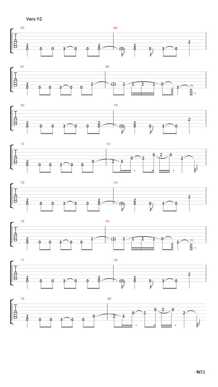 Vanishing Lessons吉他谱