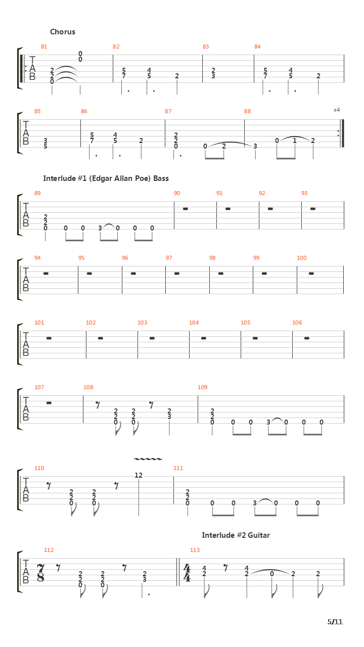 Vanishing Lessons吉他谱