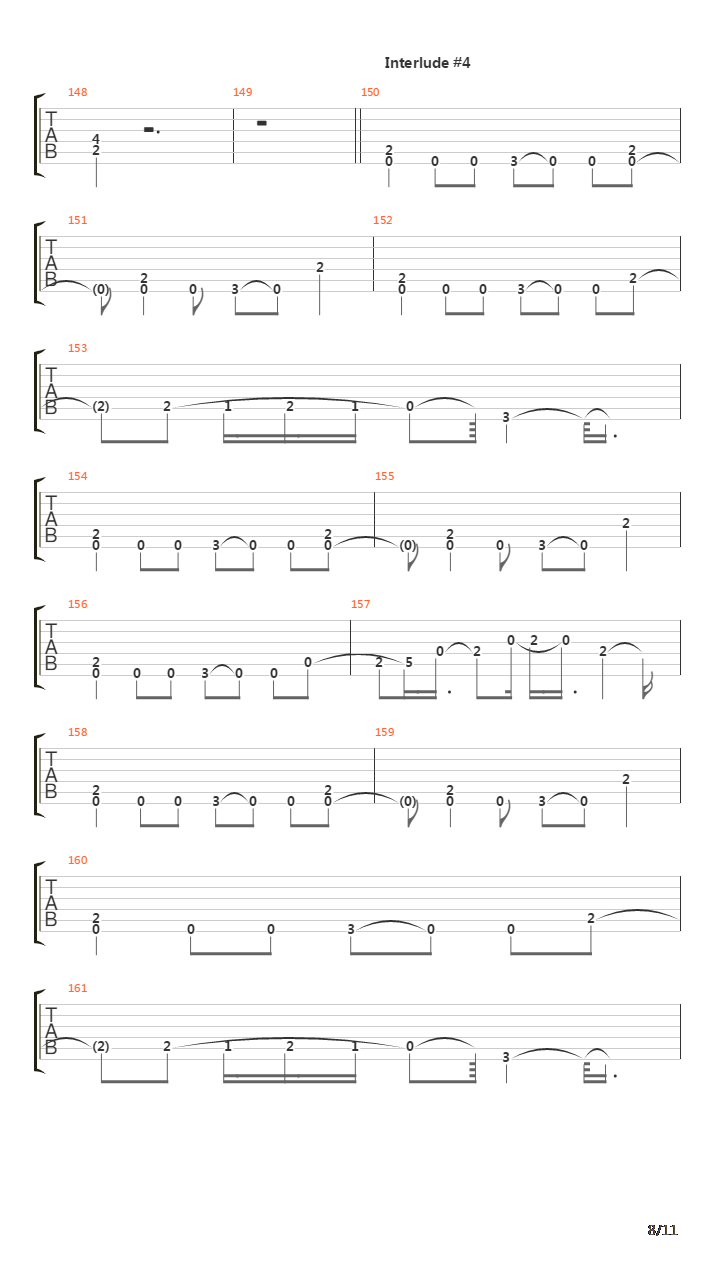 Vanishing Lessons吉他谱