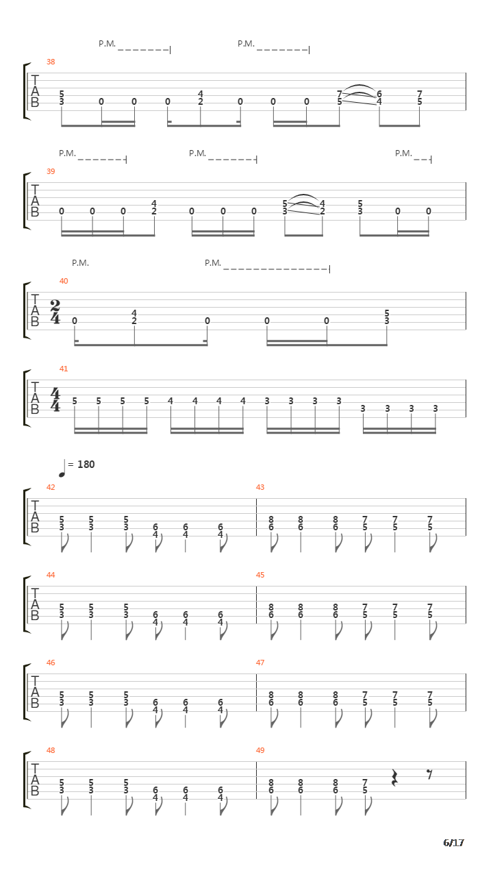 Burn吉他谱