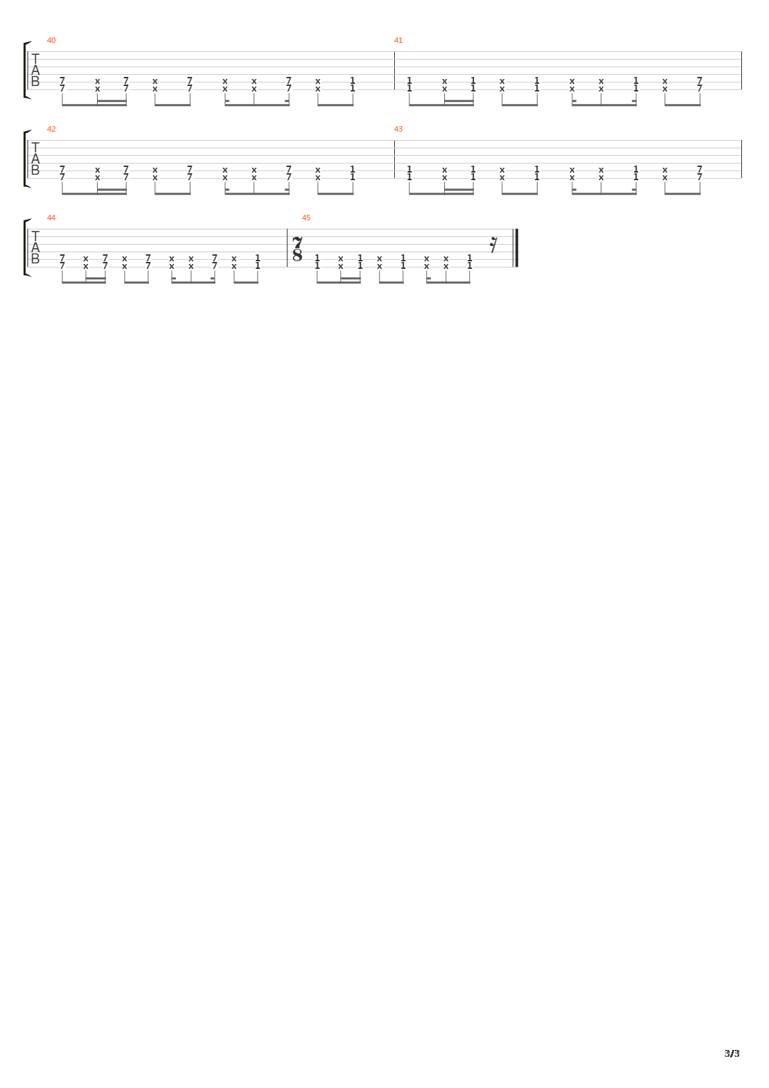 The Crawl吉他谱