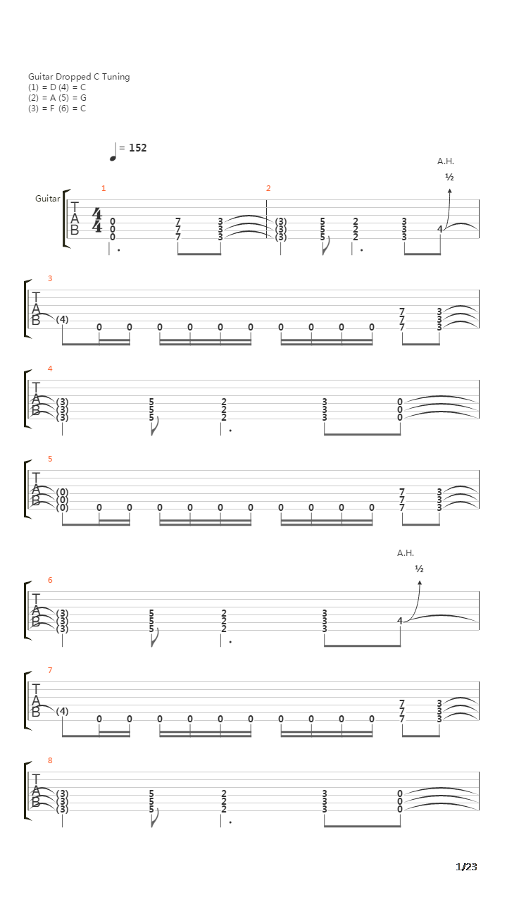Without Walls吉他谱