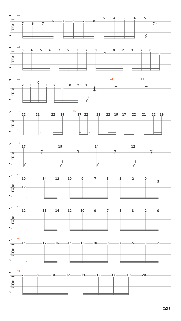 Figaro吉他谱