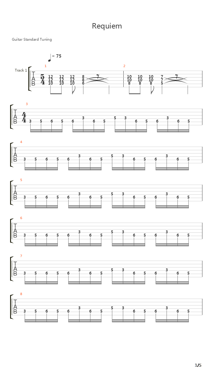 Requiem吉他谱