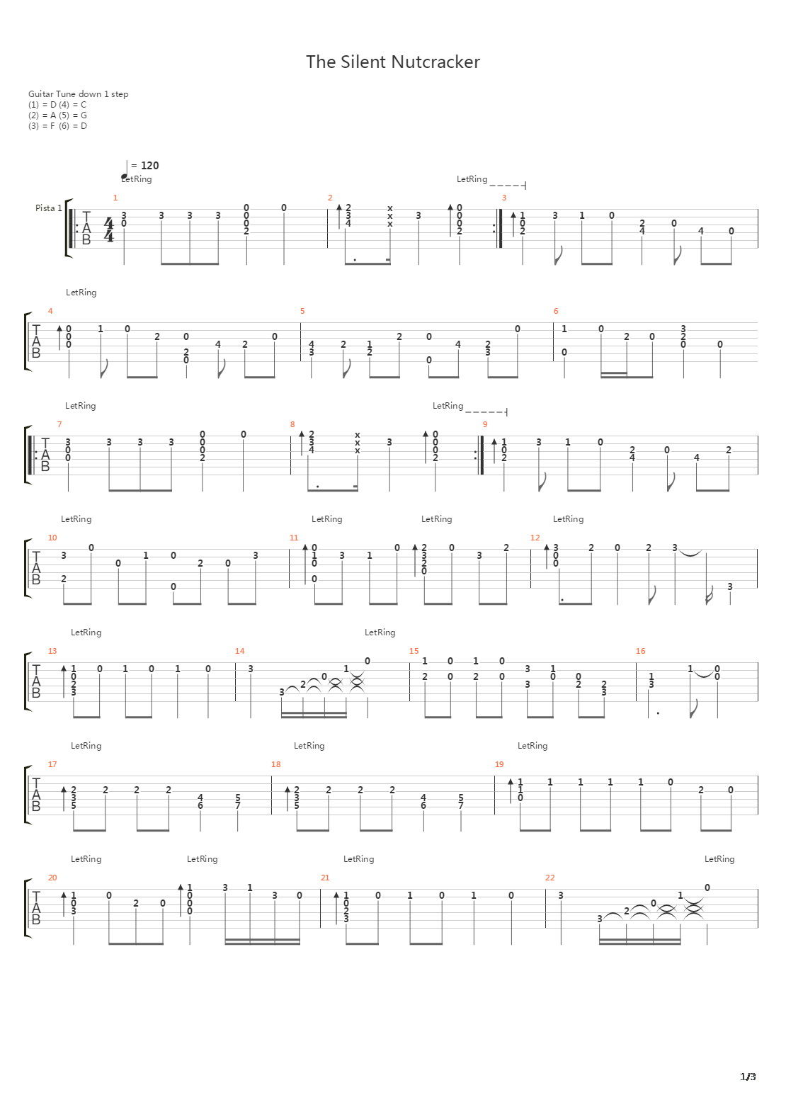 Silent Nutcracker吉他谱