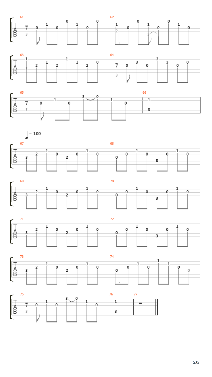 The Music Box吉他谱