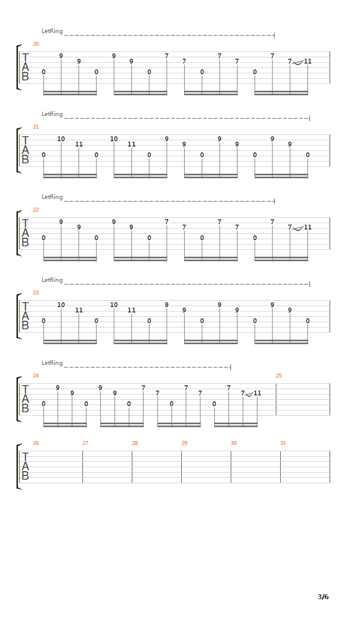 Echo吉他谱