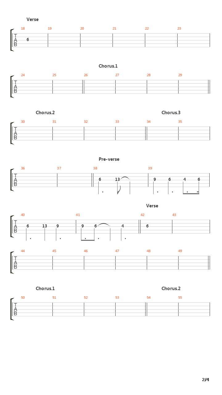 Echo吉他谱