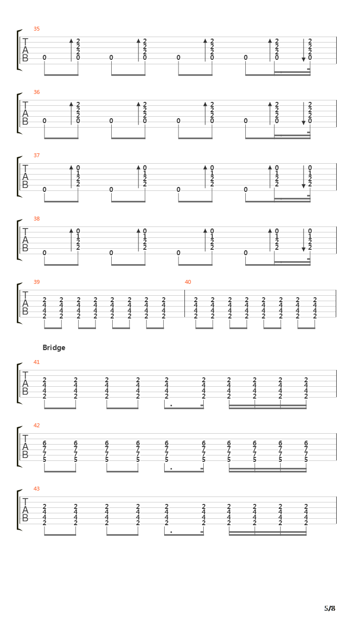Last Train吉他谱
