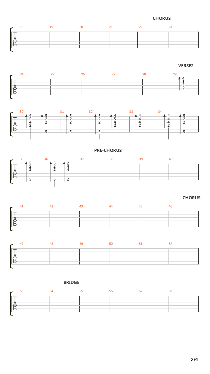 Turn吉他谱