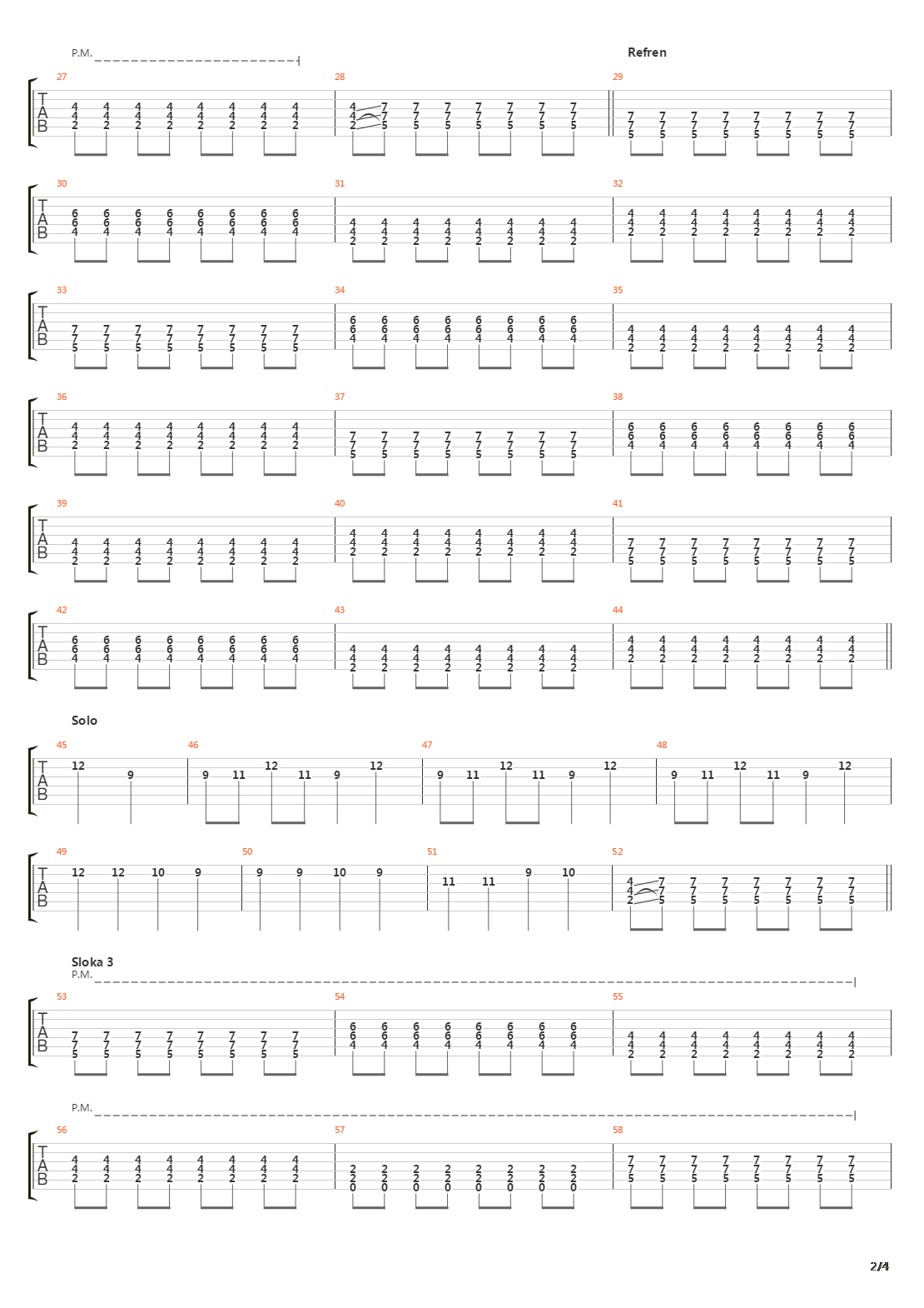 Modlitba Pro Partu吉他谱