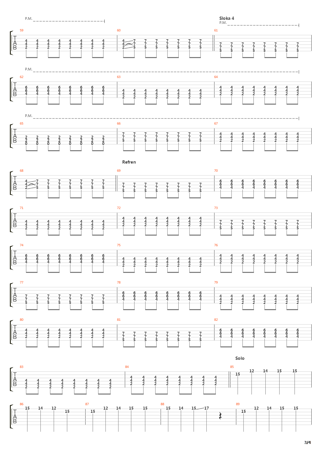 Modlitba Pro Partu吉他谱