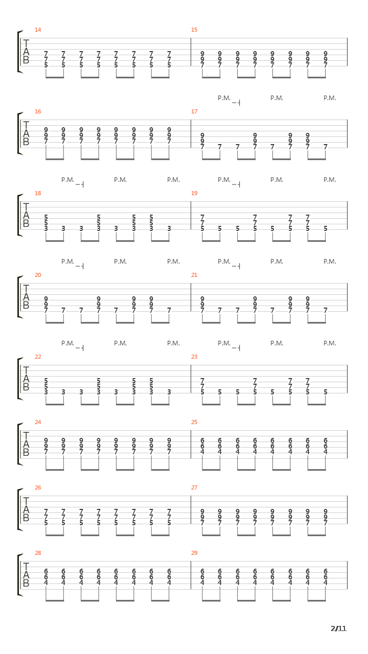 Vosa吉他谱