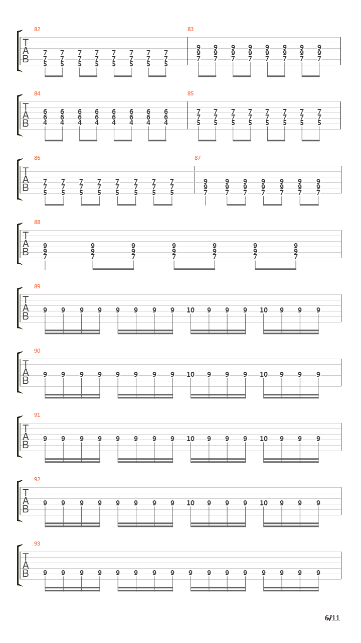 Vosa吉他谱
