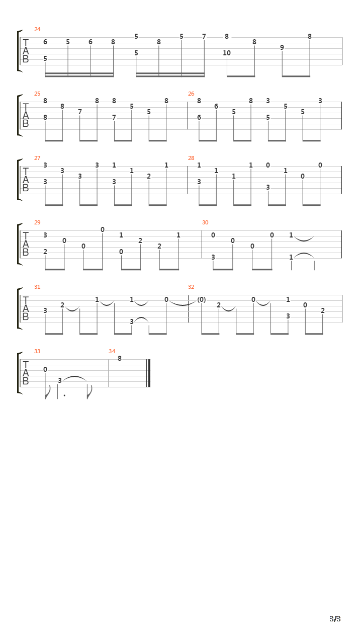 Petite Etude吉他谱