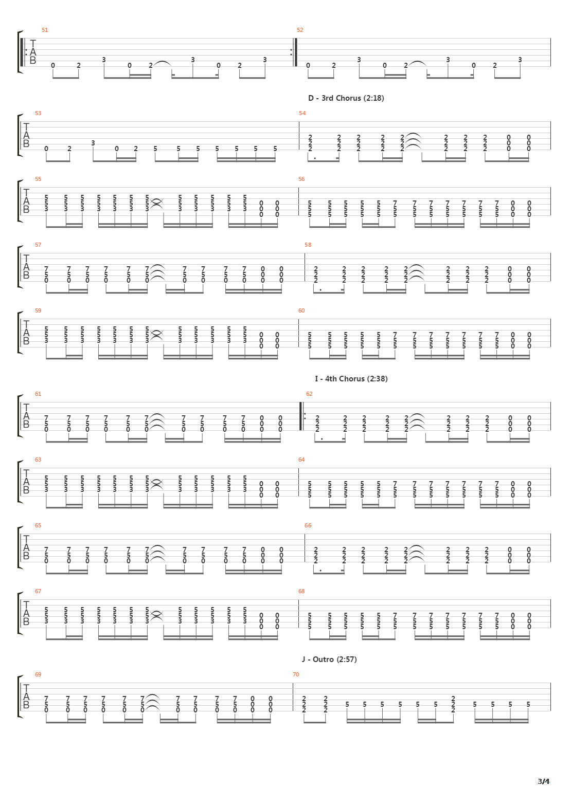 Downfall吉他谱