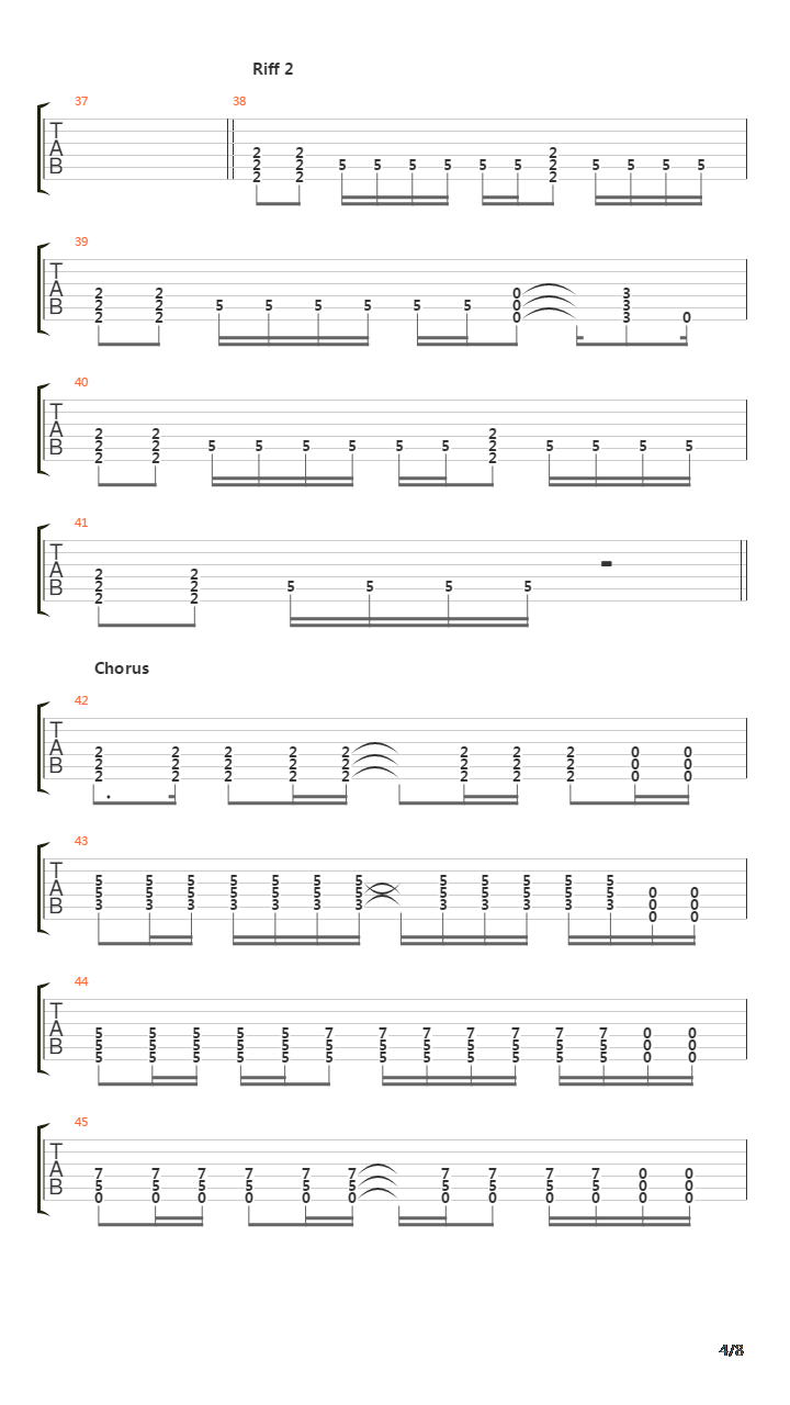 Downfall吉他谱