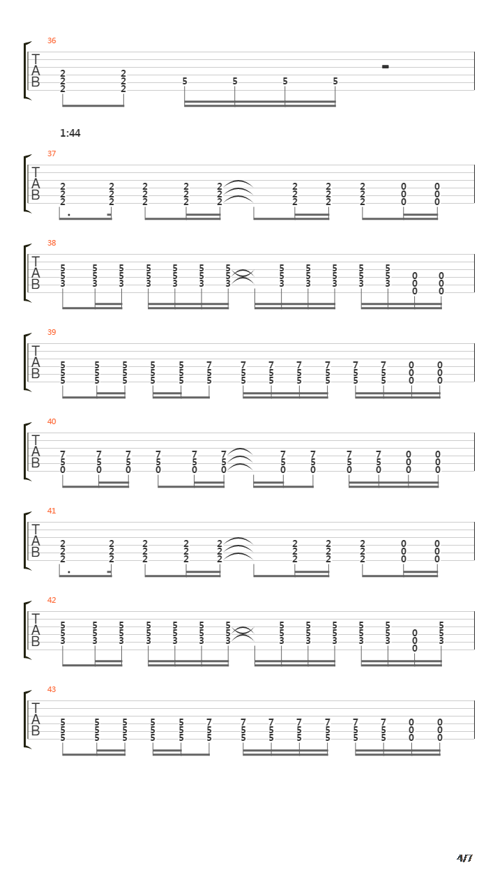 Downfall吉他谱