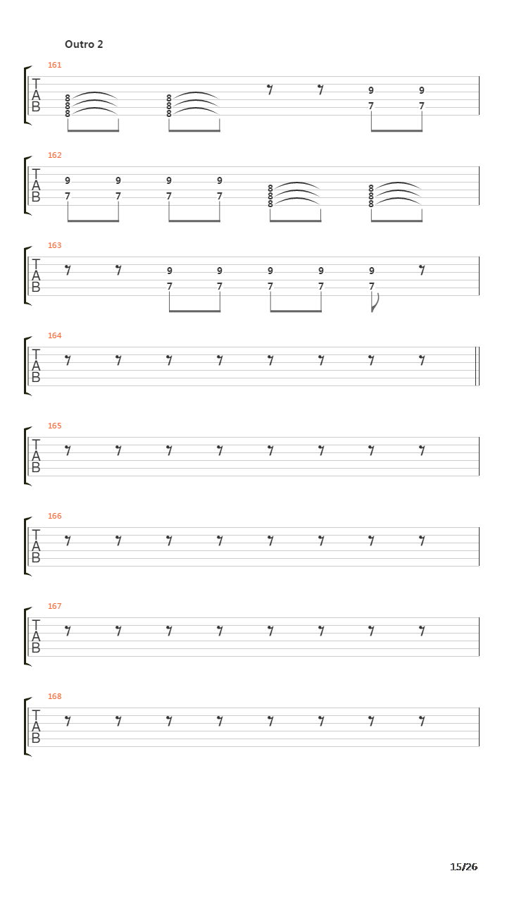 Slave吉他谱