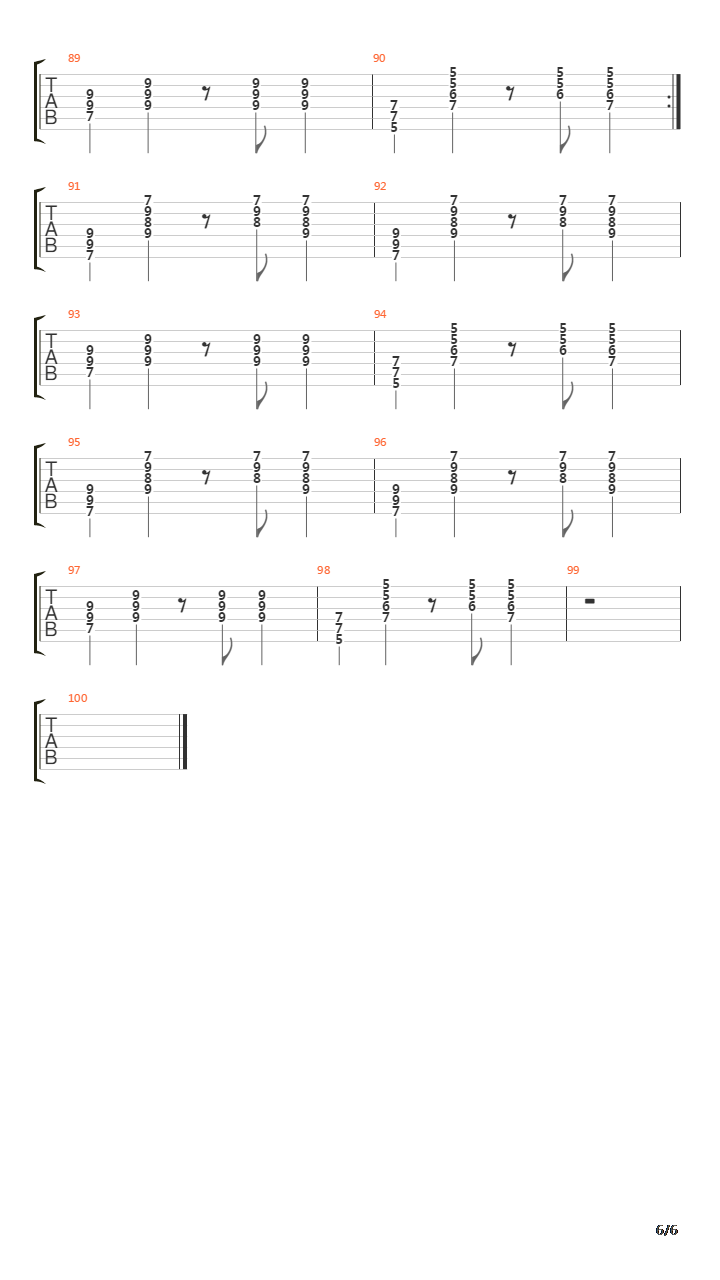 La Main Verte吉他谱