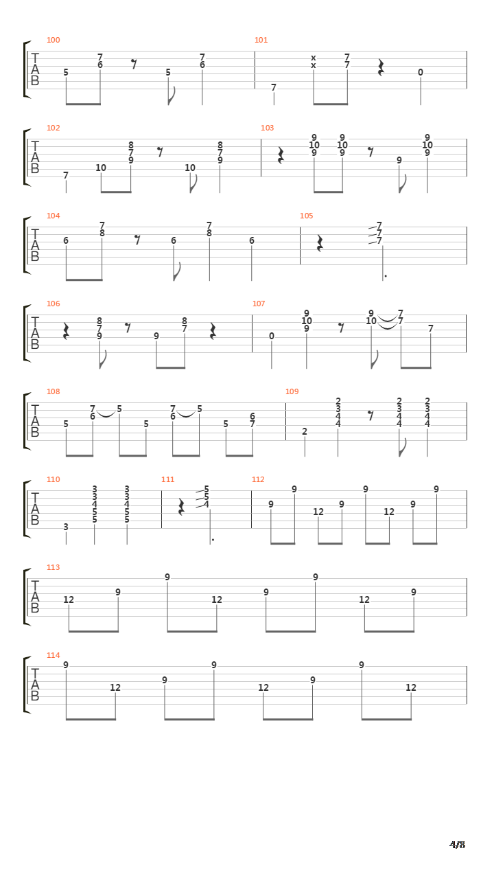 Serre Moi吉他谱