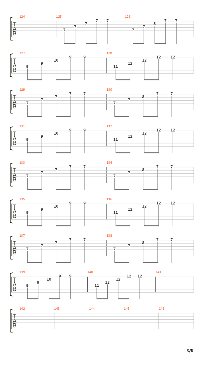 Serre Moi吉他谱