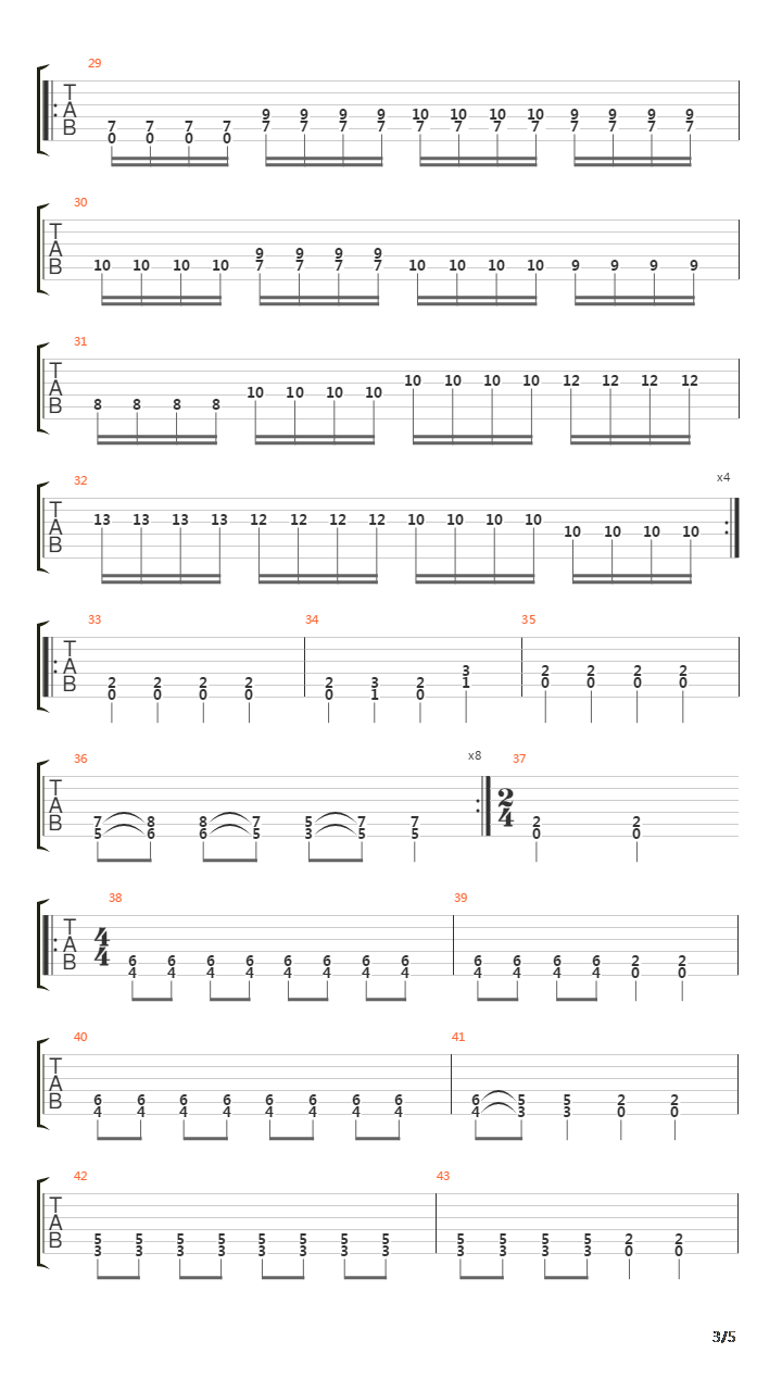 I-10吉他谱