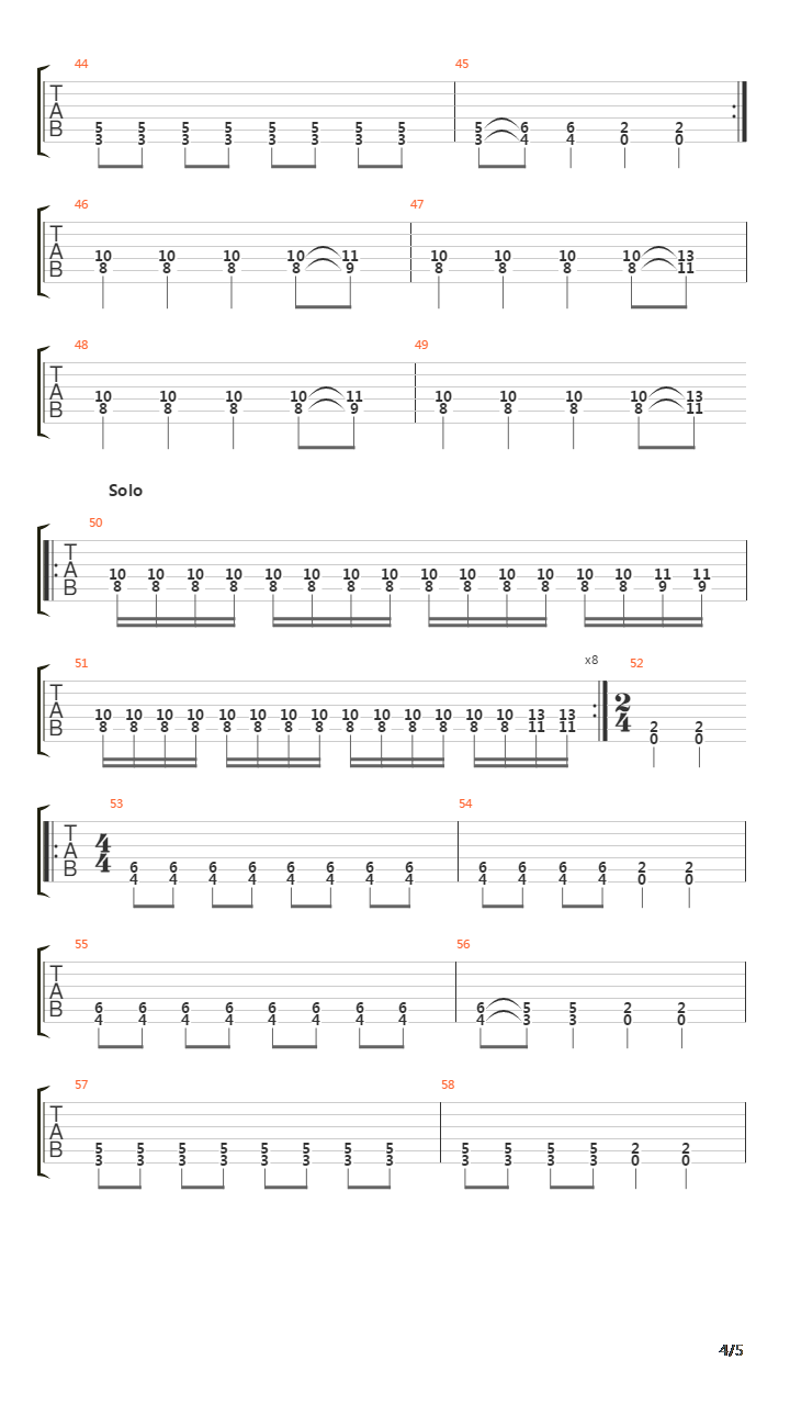 I-10吉他谱