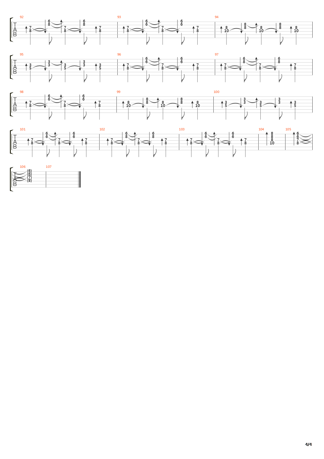 Efemera吉他谱