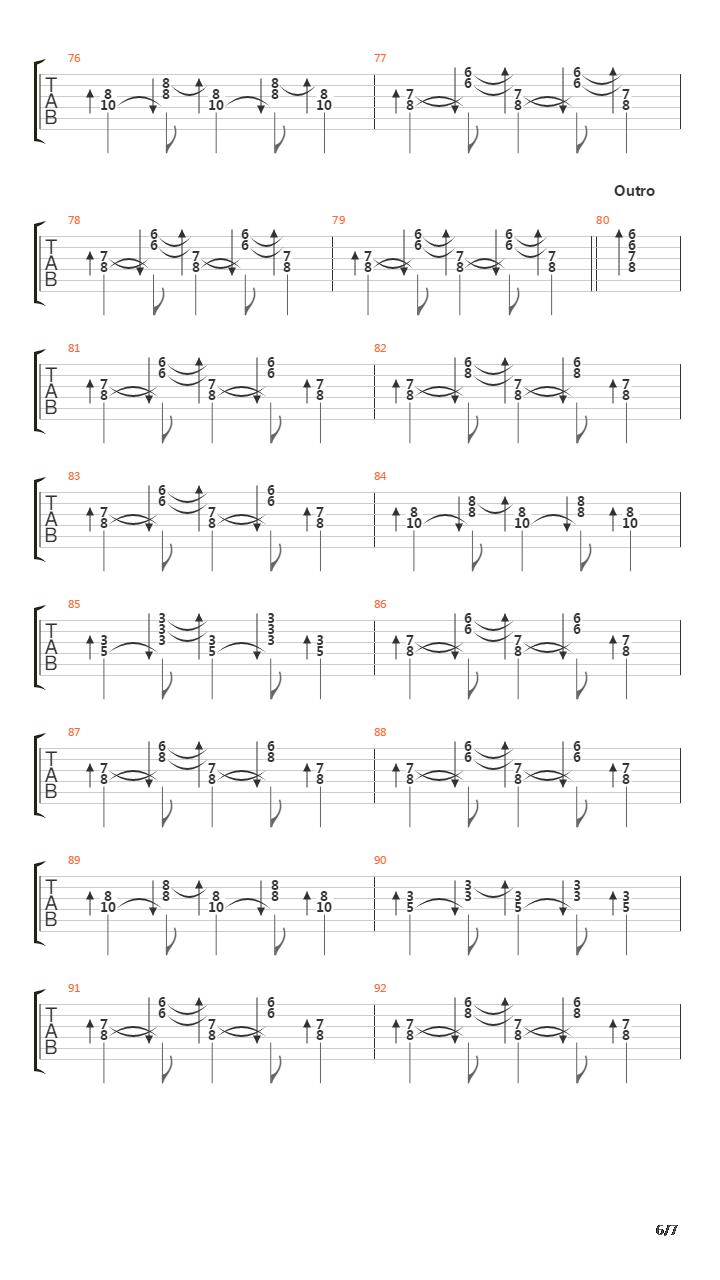 Efemera吉他谱
