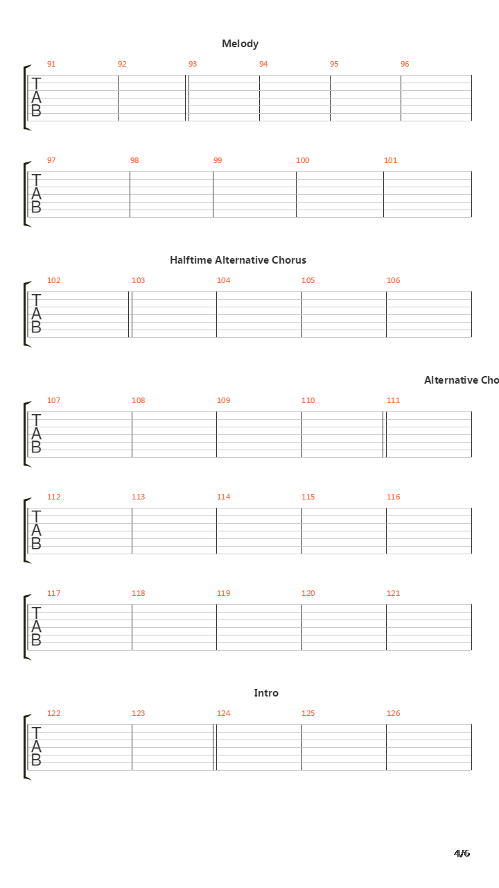 The Messenger吉他谱