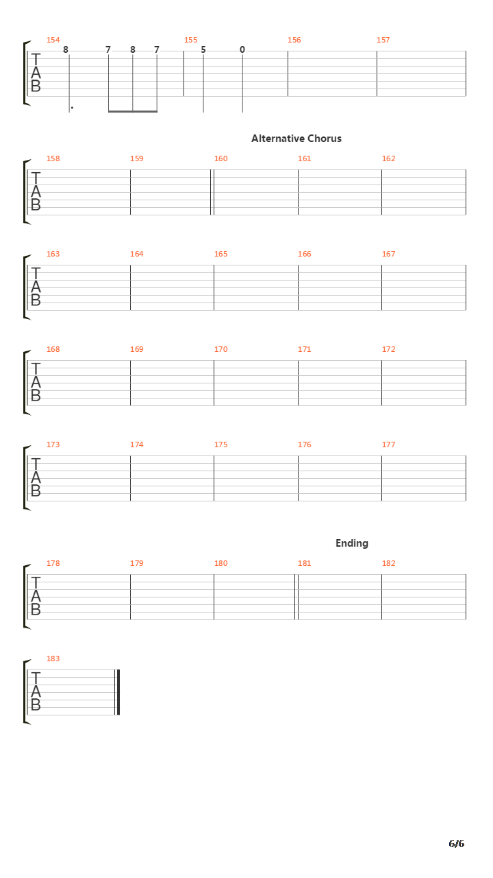 The Messenger吉他谱