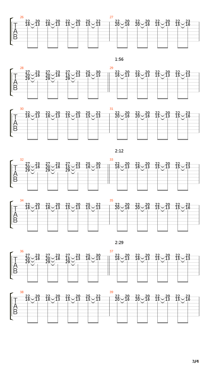 Moving Mountains吉他谱