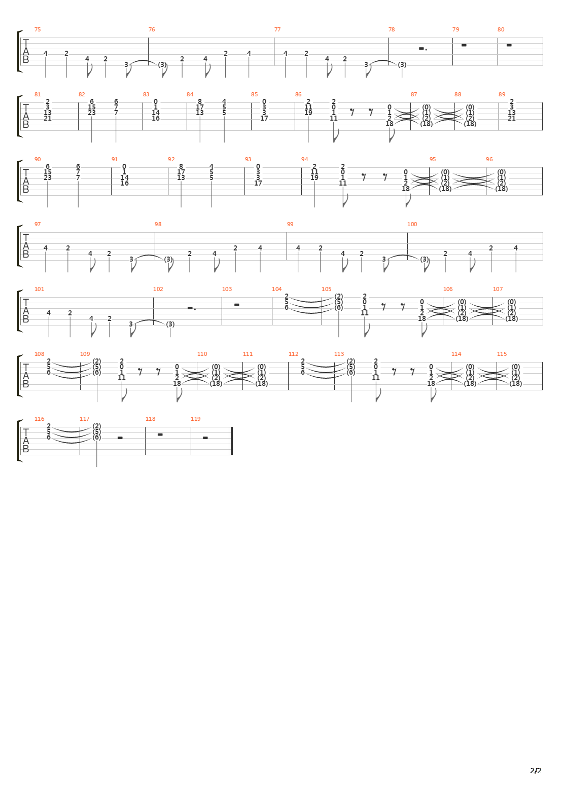 Treehome95吉他谱