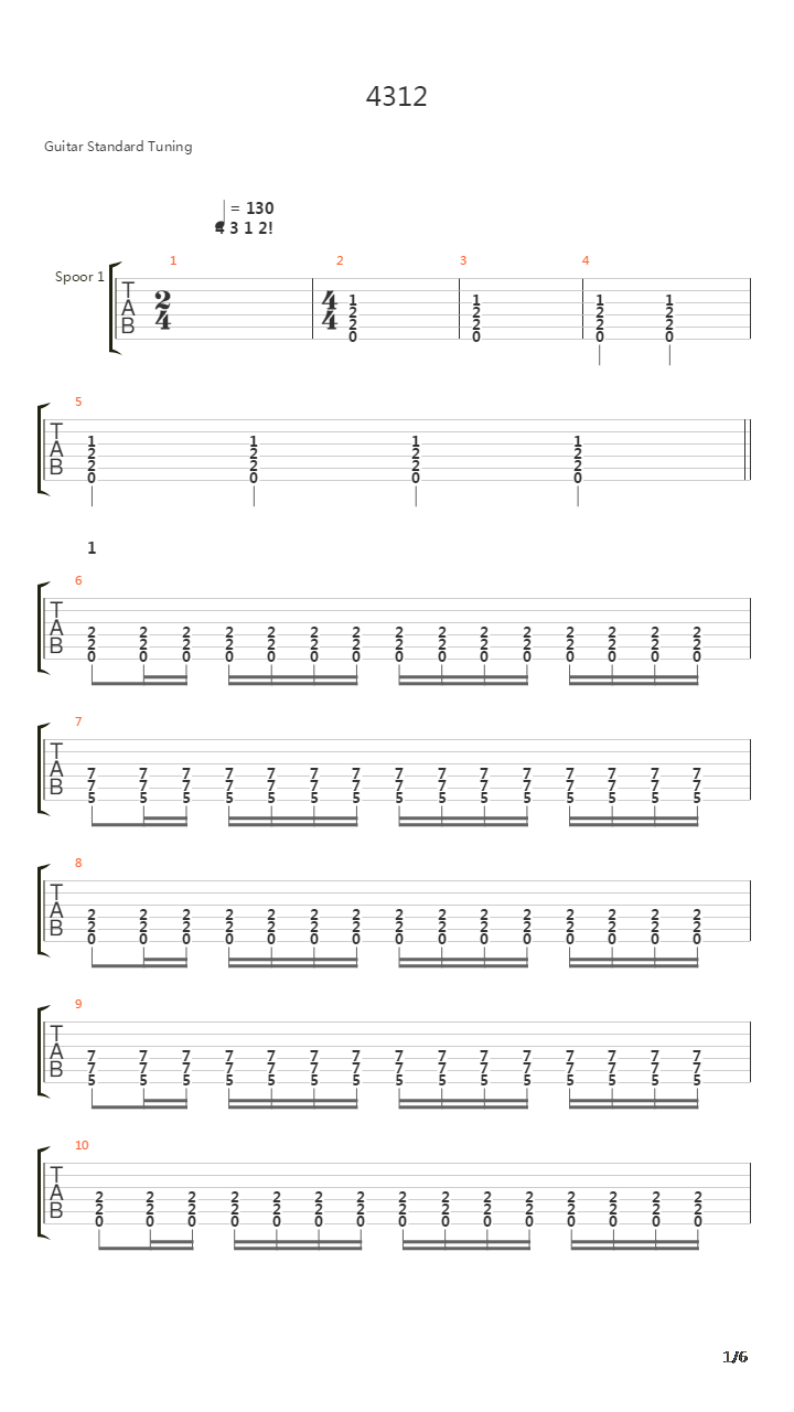 4312吉他谱